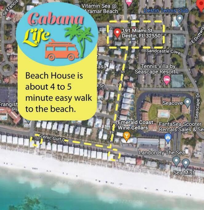 Private Beach Access, Fenced Yard & Pet Friendly, Pool, Cabana Life Beach House Destin Exteriör bild